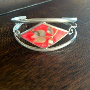 Vintage Mexican Alpaca Cuff Bracelet